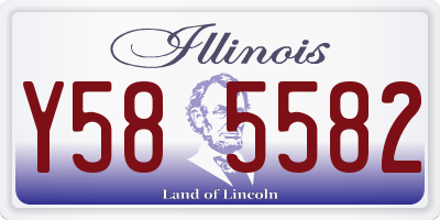 IL license plate Y585582