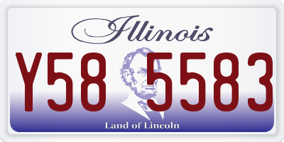IL license plate Y585583