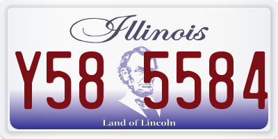 IL license plate Y585584