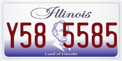 IL license plate Y585585