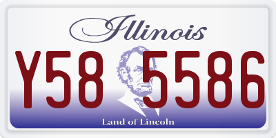 IL license plate Y585586