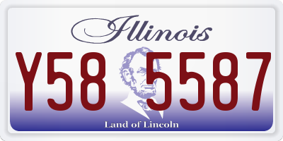 IL license plate Y585587