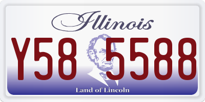 IL license plate Y585588
