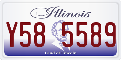 IL license plate Y585589