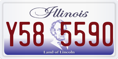 IL license plate Y585590