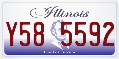IL license plate Y585592