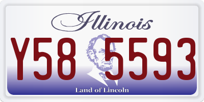 IL license plate Y585593