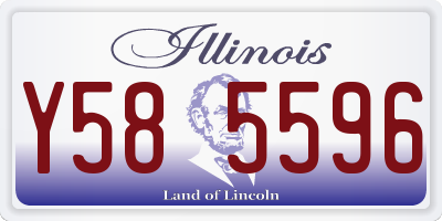 IL license plate Y585596
