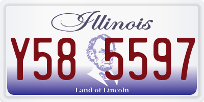 IL license plate Y585597