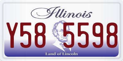 IL license plate Y585598