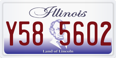 IL license plate Y585602
