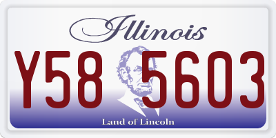 IL license plate Y585603