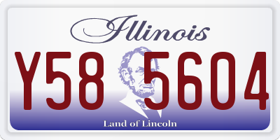 IL license plate Y585604