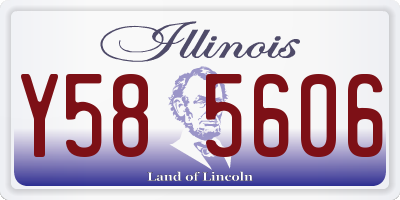 IL license plate Y585606