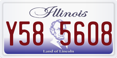 IL license plate Y585608