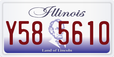 IL license plate Y585610
