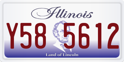 IL license plate Y585612