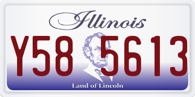 IL license plate Y585613