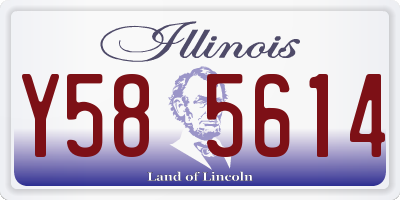 IL license plate Y585614