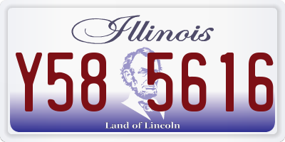 IL license plate Y585616