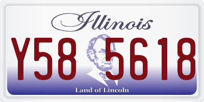 IL license plate Y585618