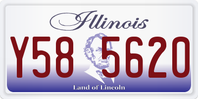 IL license plate Y585620