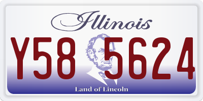 IL license plate Y585624