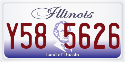 IL license plate Y585626