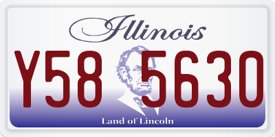 IL license plate Y585630