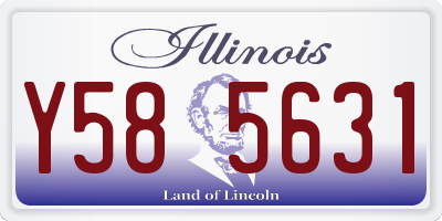 IL license plate Y585631