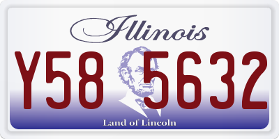 IL license plate Y585632