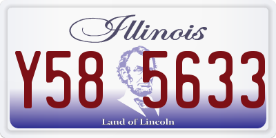 IL license plate Y585633