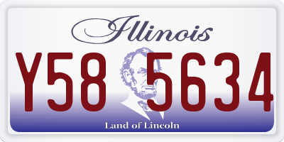 IL license plate Y585634