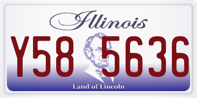 IL license plate Y585636