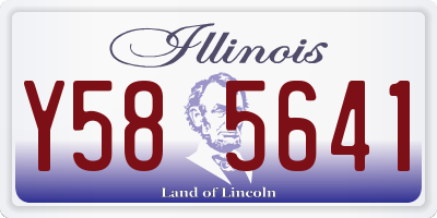 IL license plate Y585641