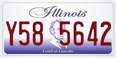 IL license plate Y585642
