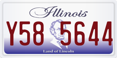 IL license plate Y585644