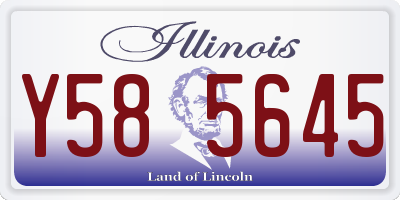 IL license plate Y585645