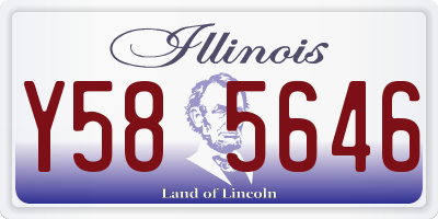 IL license plate Y585646