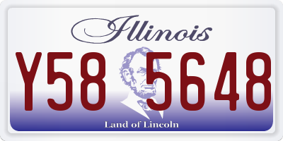 IL license plate Y585648