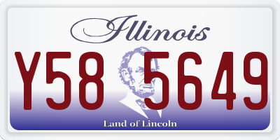 IL license plate Y585649