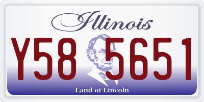 IL license plate Y585651