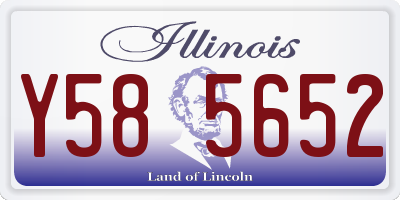 IL license plate Y585652