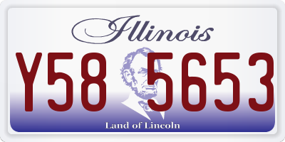 IL license plate Y585653