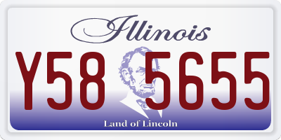IL license plate Y585655