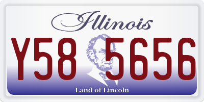 IL license plate Y585656