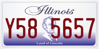 IL license plate Y585657