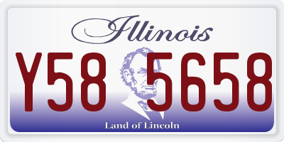 IL license plate Y585658