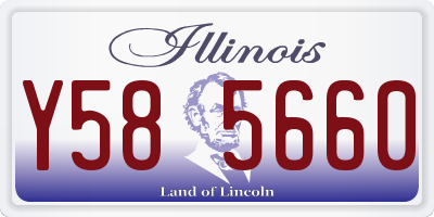 IL license plate Y585660