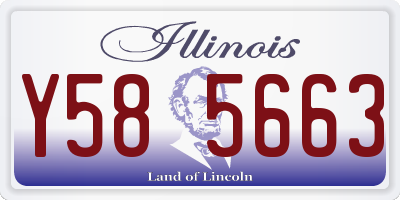 IL license plate Y585663